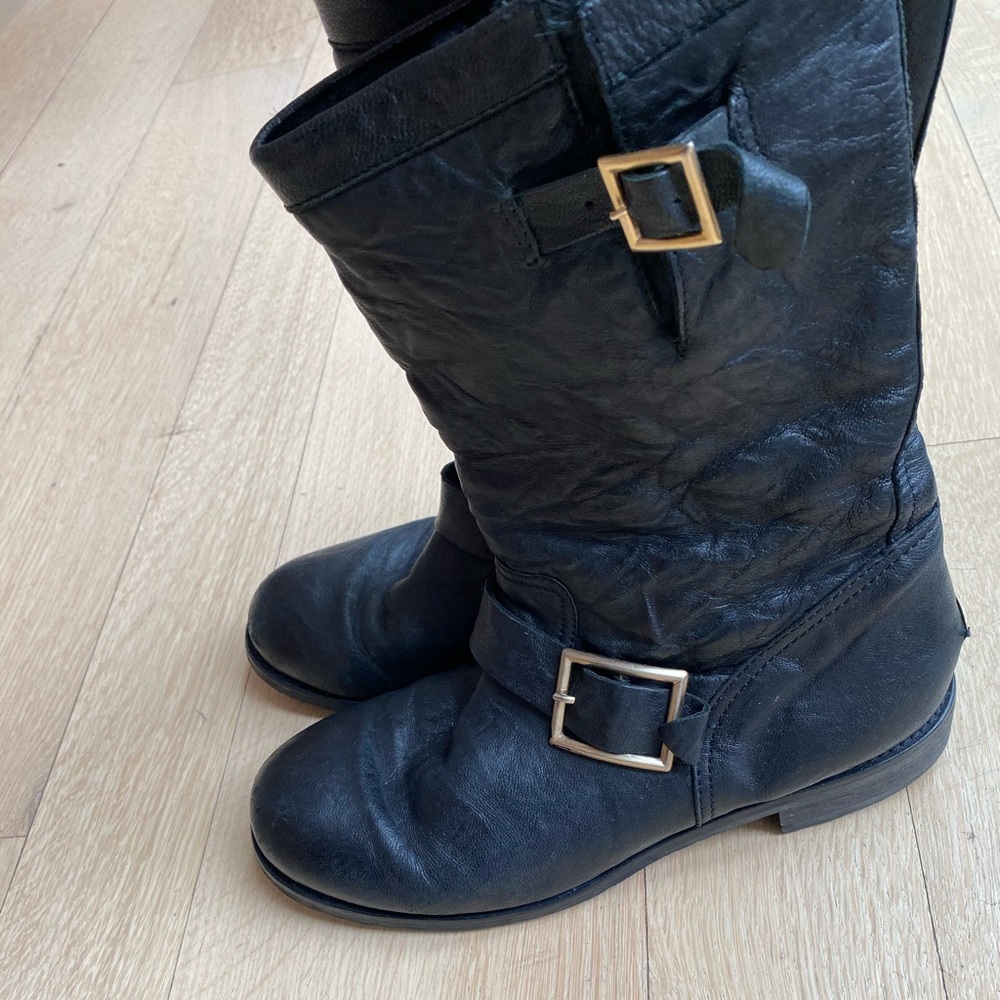 Jimmy Choo youth combat boots size 39